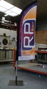 Drapeau publicitaire de communication sur-mesure