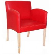 Fauteuil restaurant en simili cuir