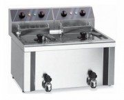 Friteuse électrique double cuve en Inox 