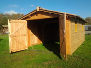 Garage en bois Douglas