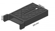 Gargouille d'évacuation plate B 125 