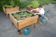 Jardinière d'extérieur sur pilotis