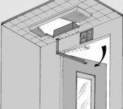 Motorisation pour portes battantes d'ascenseur