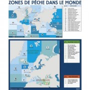 Panneau d'affichage zone et sous zones de pêche 