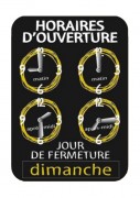 Panneau horaires pour tous commerces