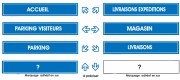 Panneau signalétique orientation 