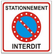 Panneau stationnement interdit led 