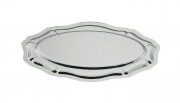 Plat poisson ovale 'Louis XV' en inox 