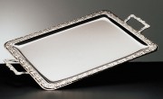 Plateau rectangulaire avec anses inox 18% 