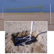 Poteaux de beach volley aluminium 