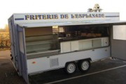 Remorque friterie gaz 2 ou 3 bacs