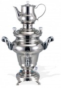 Samovar en inox poli miroir