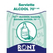 Serviette alcool 70° désinfectante sport 