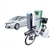 Station vélo et scooter électrique