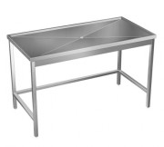 Table de débarrassage sur mesure en inox 