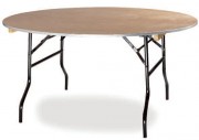 Table pliante ronde en bois