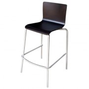 Tabouret bar en acier avec repose pied