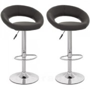 Tabouret simili-cuir pivotant hauteur 83 cm 