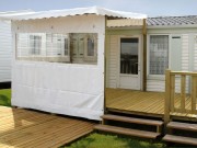 Terasse bois mobil home 