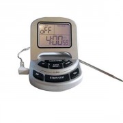 Thermomètre digital sonde inox avec alarme 