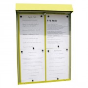 Vitrine d'affichage murale pour menu