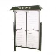 Vitrine porte menu grand format 