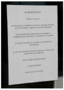 Vitrine Porte menu intérieur en plexiglas 