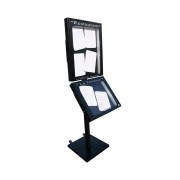 Vitrine porte menu lumineuse sur pied