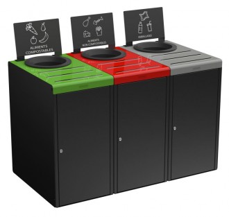 3 meubles poubelles tri selectif - Devis sur Techni-Contact.com - 1