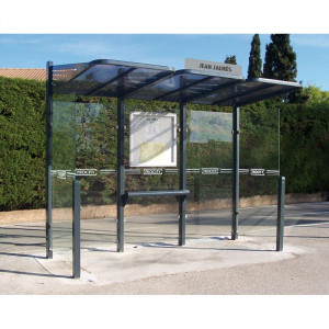 Abri bus 3000 mm à vitrine - Devis sur Techni-Contact.com - 5