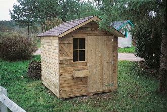 Abri de jardin en bois 2.00 x 2.00 mètres - Devis sur Techni-Contact.com - 1