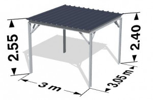 Abri de jardin métallique en kit - Devis sur Techni-Contact.com - 4