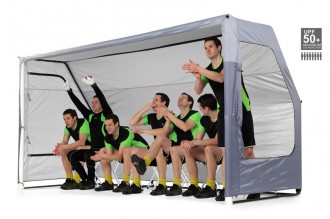 Abris de touche football pliable 8 places - Devis sur Techni-Contact.com - 1