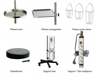 Accessoires pour pied porte sérum - Devis sur Techni-Contact.com - 1