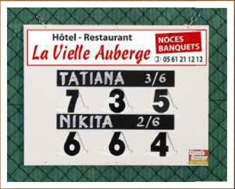 Affichage score Tennis manuel 78,5 x 60 cm - Devis sur Techni-Contact.com - 2