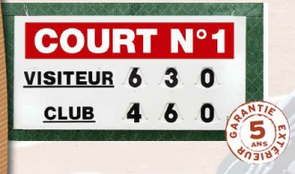 Afficheur score tennis manuel - Devis sur Techni-Contact.com - 1