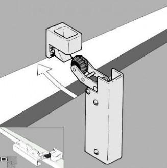 Amortisseur de porte H 1300 - Devis sur Techni-Contact.com - 1