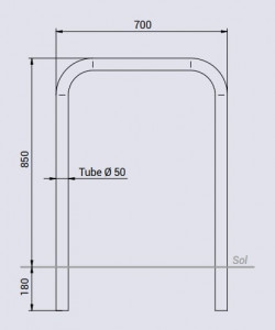 Appui pour cycles simple - Devis sur Techni-Contact.com - 6