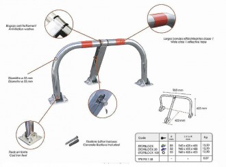 Arceau de parking verrouillage automatique - STOPBLOCK - Devis sur Techni-Contact.com - 2