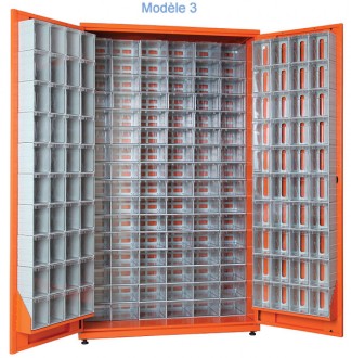 Armoire à tiroirs plastique avec portes - Devis sur Techni-Contact.com - 3