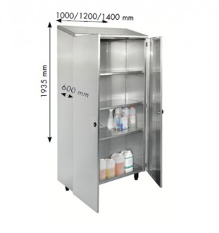 Armoire de cuisine inox à portes battantes - Devis sur Techni-Contact.com - 1