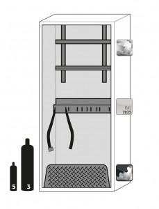 Armoire de sécurité 30 min pour bouteilles de gaz L 140 cm - Devis sur Techni-Contact.com - 9