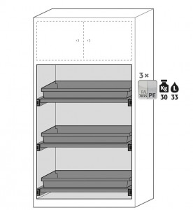 Armoire de sécurité à portes vitrées pour produits chimiques - Devis sur Techni-Contact.com - 4