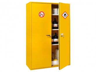 Armoire de sécurité avec rétention pour produits inflammables à fermeture automatique - Devis sur Techni-Contact.com - 1