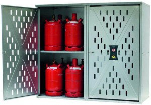 Armoire de sécurité perforée pour bouteilles de gaz - Devis sur Techni-Contact.com - 1