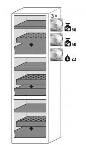 Armoire de sécurité pour produits chimiques L105 cm - Devis sur Techni-Contact.com - 2