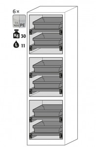 Armoire de sécurité pour produits chimiques L105 cm - Devis sur Techni-Contact.com - 4