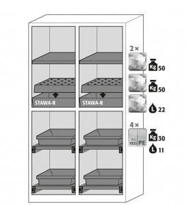 Armoire de sécurité pour produits chimiques L105 cm - Devis sur Techni-Contact.com - 7