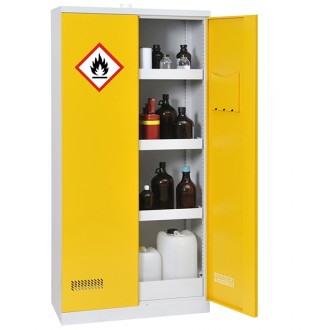 Armoire de sécurité pour produits inflammables avec rétention de 122 L - Devis sur Techni-Contact.com - 1