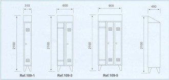 Armoire en acier avec vestiaires pour industrie - Devis sur Techni-Contact.com - 2